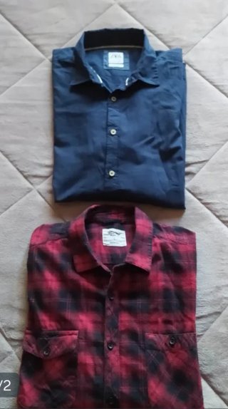 2 camisas M Zara y otro