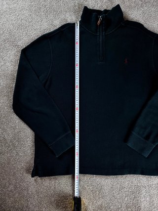 Sweater Half-Zip Polo Ralph Lauren Men L Black