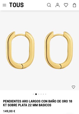 Pendientes Aros Largos Tous