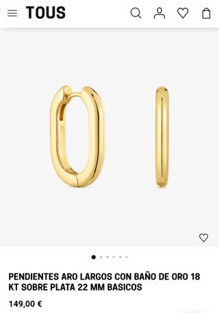 Pendientes Aros Largos Tous