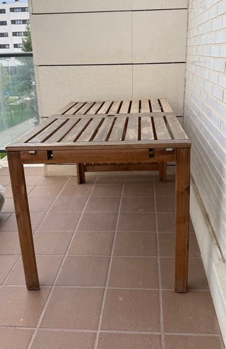 Mesa de Jardín de Madera Extensible
