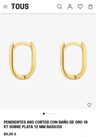 Pendientes Aros Cortos Tous