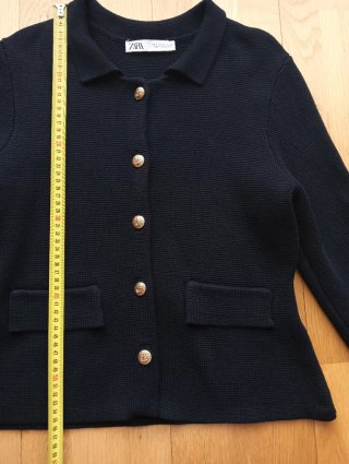 Chaqueta Zara botones dorados azul marino Talla S