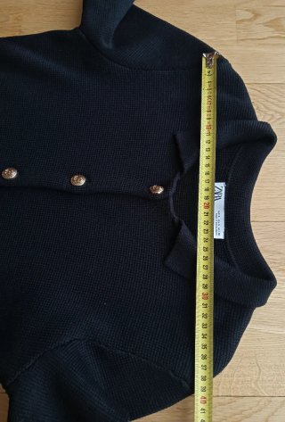 Chaqueta Zara botones dorados azul marino Talla S