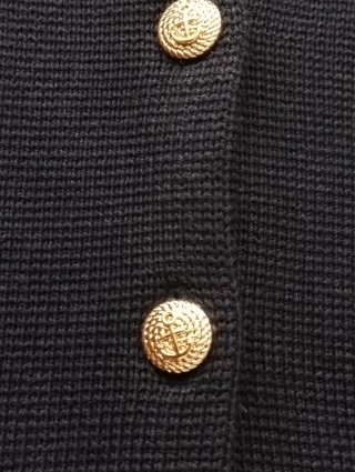 Chaqueta Zara botones dorados azul marino Talla S