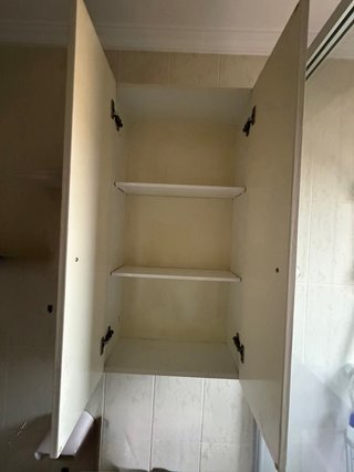 Armario baño suspendido efecto madera