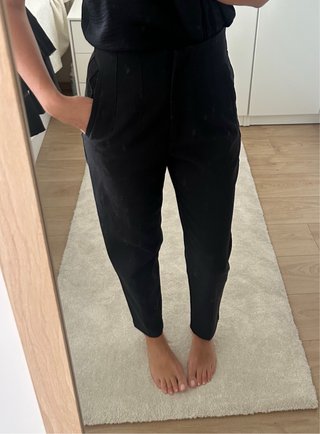 Pantalón de pinzas Negro