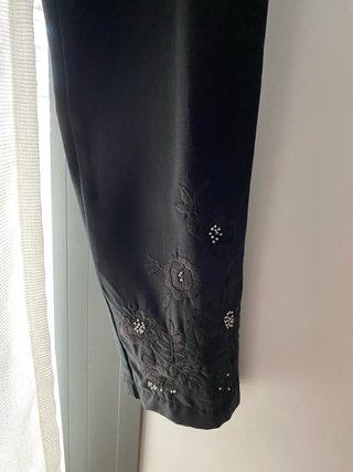Pantalón Desigual Negro de pinzas