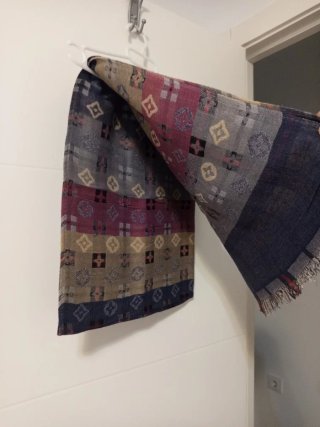 Pañuelo estampado geométrico