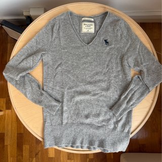Jersey Cachemira Abercrombie & Fitch Gris M