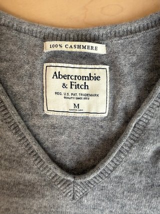 Jersey Cachemira Abercrombie & Fitch Gris M