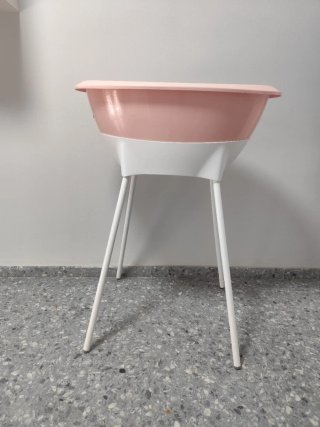 Bañera para Bebé Luma Rosa y Blanco