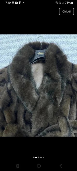 Cappotto in pelliccia sintetica marrone