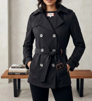 Trench Negro Kefina Talla M