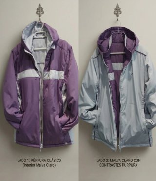 Anorak Nike reversible morado y gris