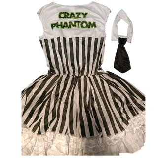 Disfraz Payasa Beetlejuice Talla M - Vestido Sexy