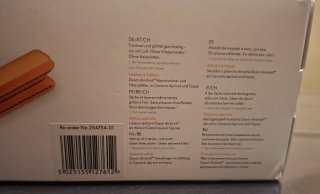 Piastra Dyson Airstrait in ceramica Apricot Topaz
