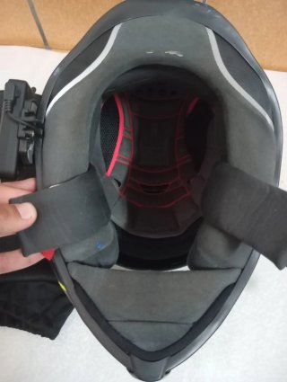 Casco Moto AGV con intercomunicador