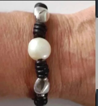 Pulseras de Plata y Cordón
