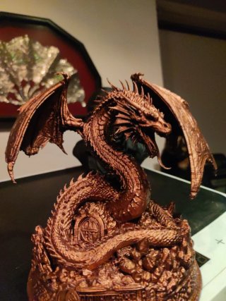 Figura Dragón Serpiente Bronce