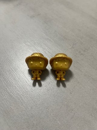 Mini Funko Luffy Dorado One Piece Kinder Joy