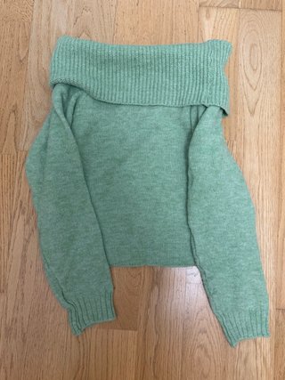 Jersey Verde Hombros Descubiertos