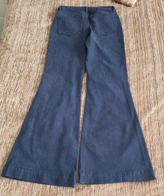 Pantalón vaquero campana azul Mango Teen