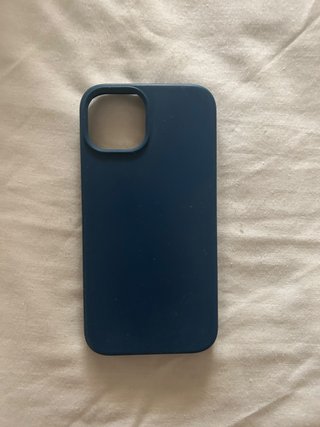 Funda azul marino silicona iPhone 13 y 14