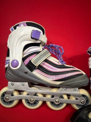 Patines en línea talla 39 con protecciones y bolsa