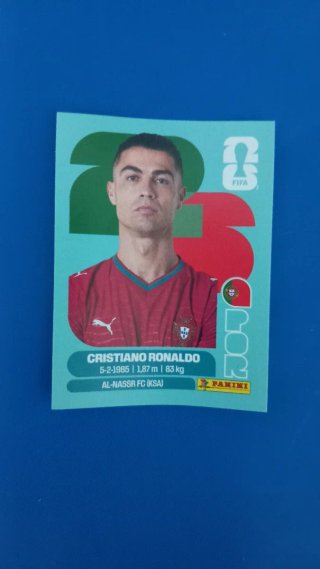 Cromo Mundial 2026 Panini Cristiano Ronaldo