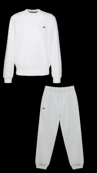 Conjunto deportivo blanco Lacoste