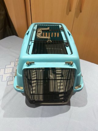 Transportín perro/gato azul y gris