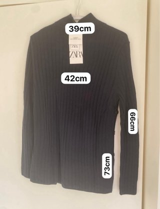 Conjunto Zara Jersey y Falda Azul Marino Nuevo
