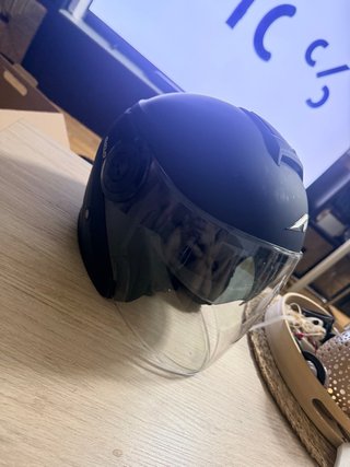 Casco de Moto Jet Negro