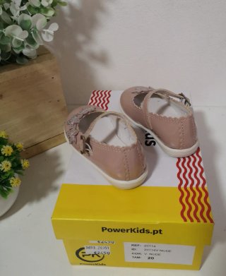 Sapatos Criança Tam. 20 Nude - PowerKids