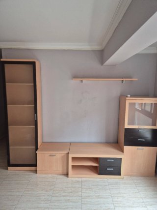 Muebles de salón modulares madera clara