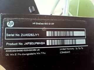 PC HP EliteDesk 800 G1 SFF i5-4590 4GB
