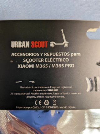 Cámara de aire patinete 10x2 válvula recta