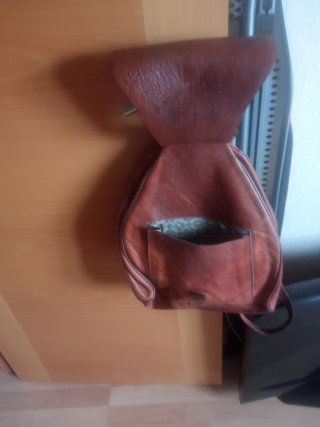 Mochila cuero autentico