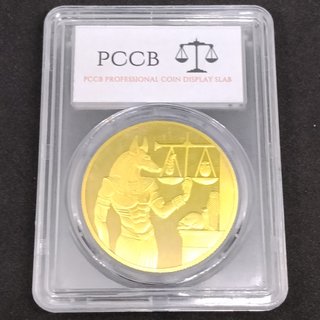 🇪🇬 ANUBIS MONEDA BAÑADA EN ORO EN PCCB