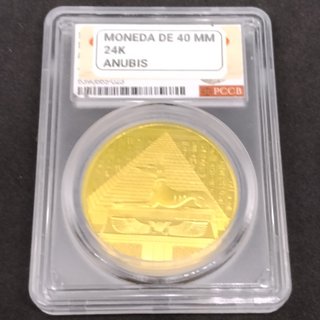 🇪🇬 ANUBIS MONEDA BAÑADA EN ORO EN PCCB