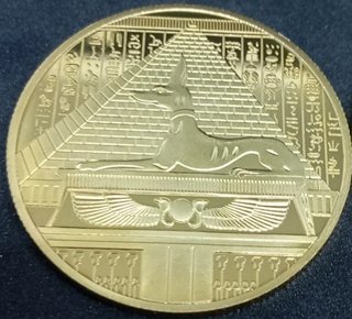 🇪🇬 ANUBIS MONEDA BAÑADA EN ORO EN PCCB
