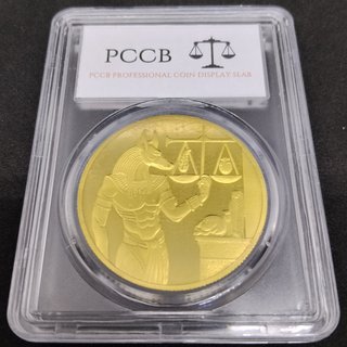 🇪🇬 ANUBIS MONEDA BAÑADA EN ORO EN PCCB