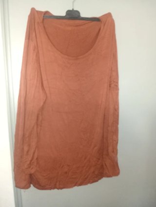 Camiseta manga larga mujer naranja