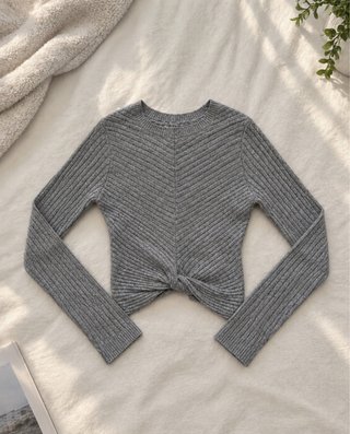 Jersey de punto Hollister gris talla S