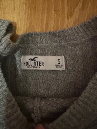 Jersey de punto Hollister gris talla S
