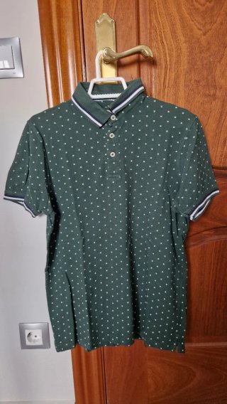 Polo Verde Estampado