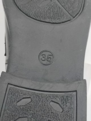 Mocasines piel negros El Corte Inglés talla 35