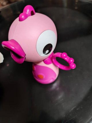 Muñeco para hacer burbujas rosa
