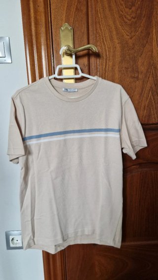 Camiseta Zara Beige Talla M